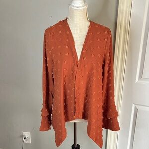 Elegant Burnt Orange Women's Tunic